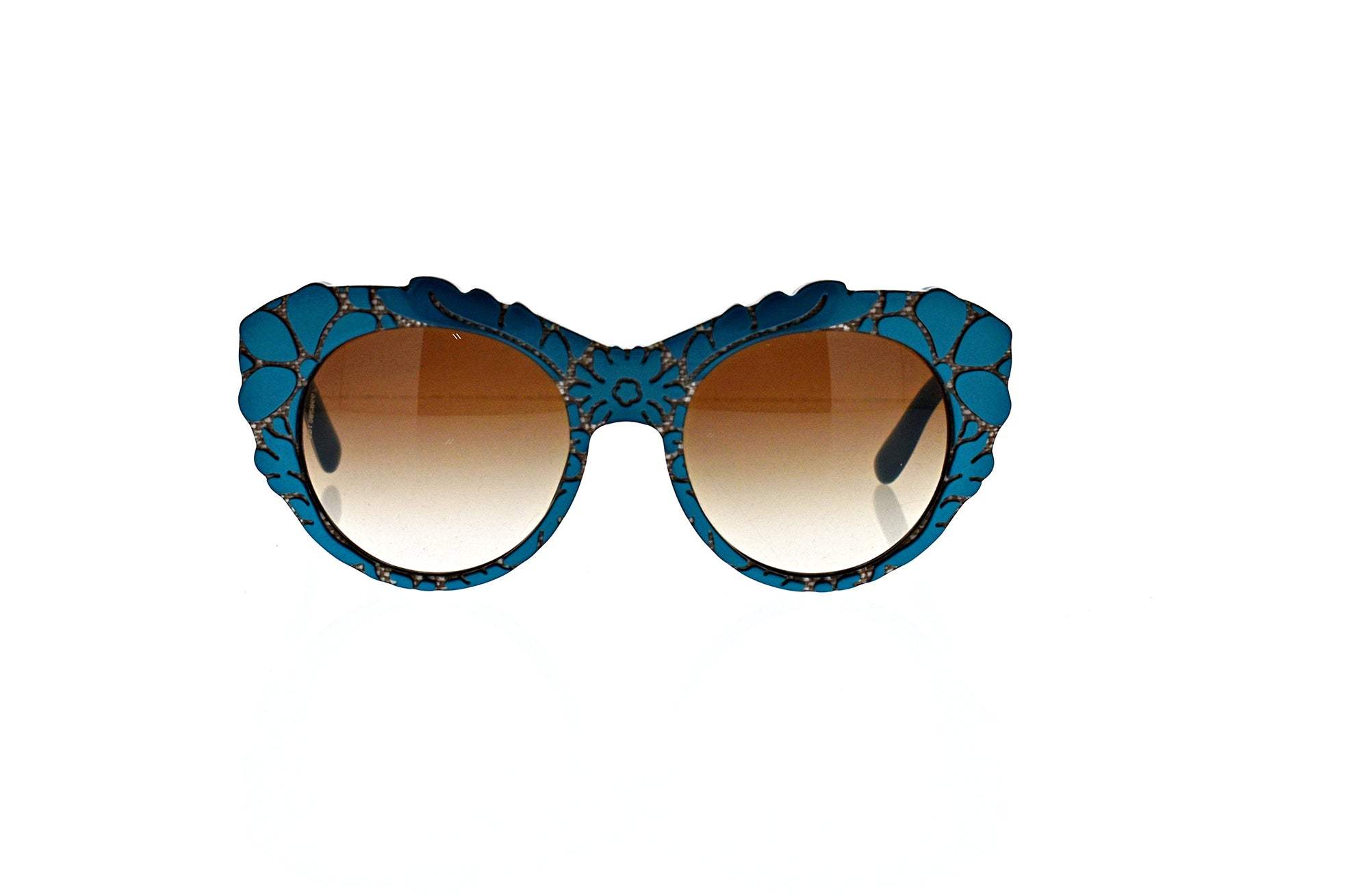 Dolce and Gabbana DG 4267 3000-13 - Top Petroleum-Texture Tissue-Brown Gradient by Dolce and Gabbana for Women - 53-20-140 mm Sunglasses
