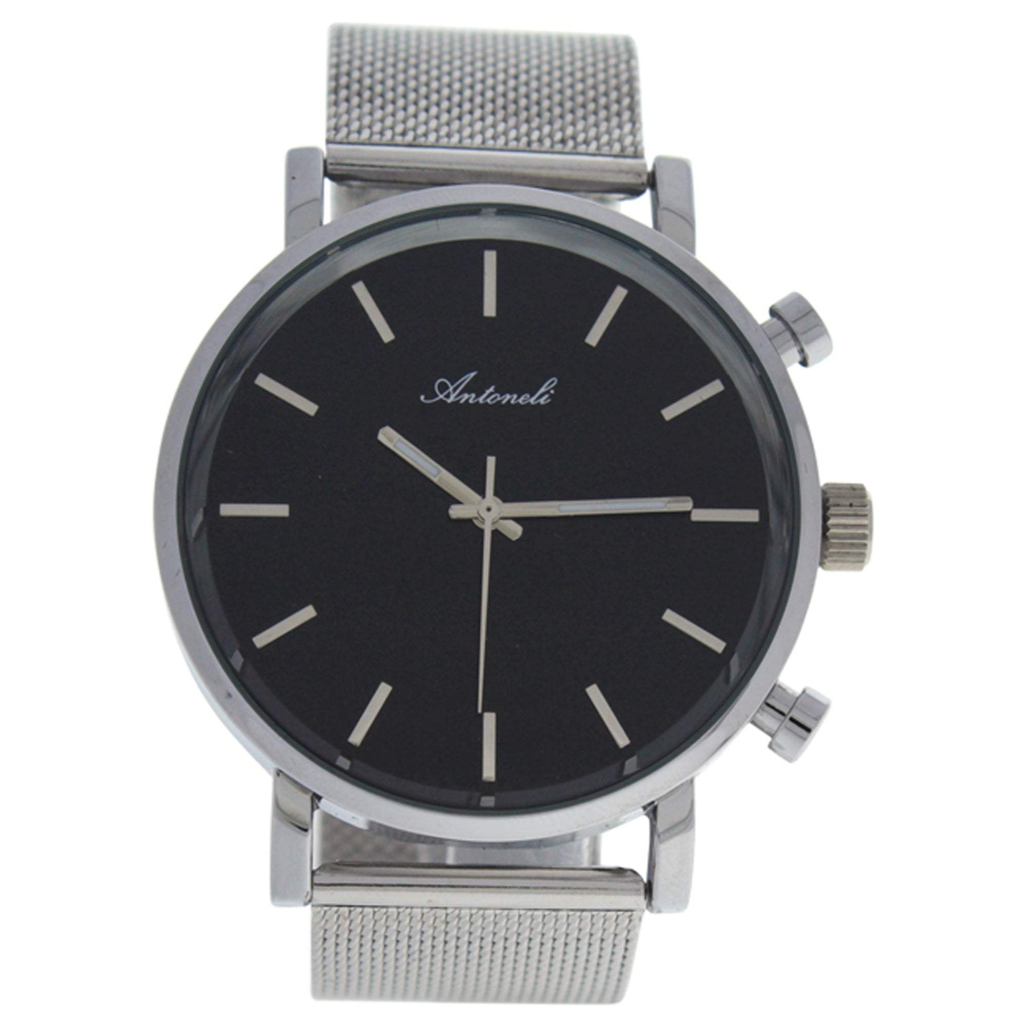 AG6182-06 Silver Stainless Steel Mesh Bracelet Watch by Antoneli for Women - 1 Pc Watch