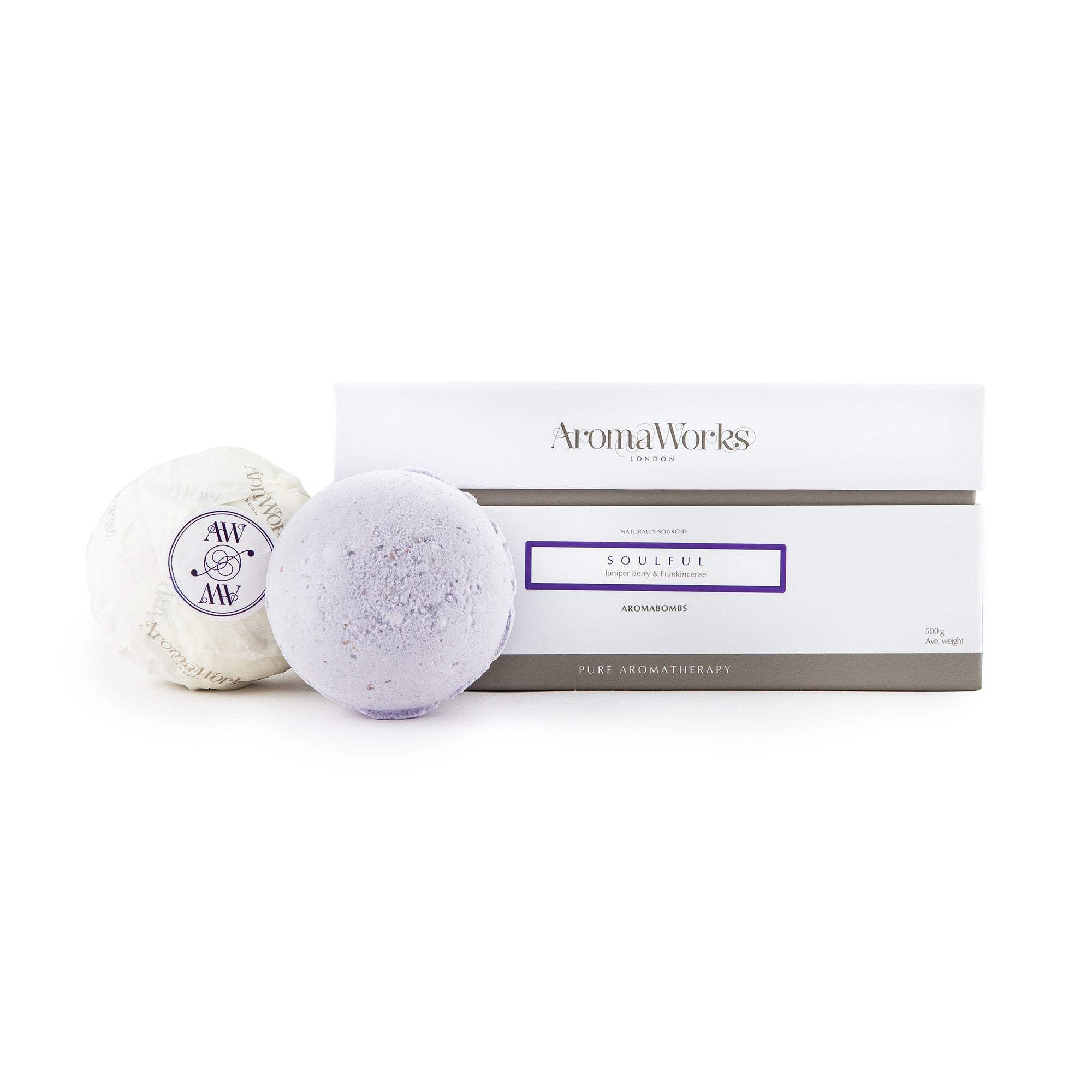 Soulful AromaBomb Duo by Aromaworks for Unisex - 2 x 8.81 oz Bath Bomb