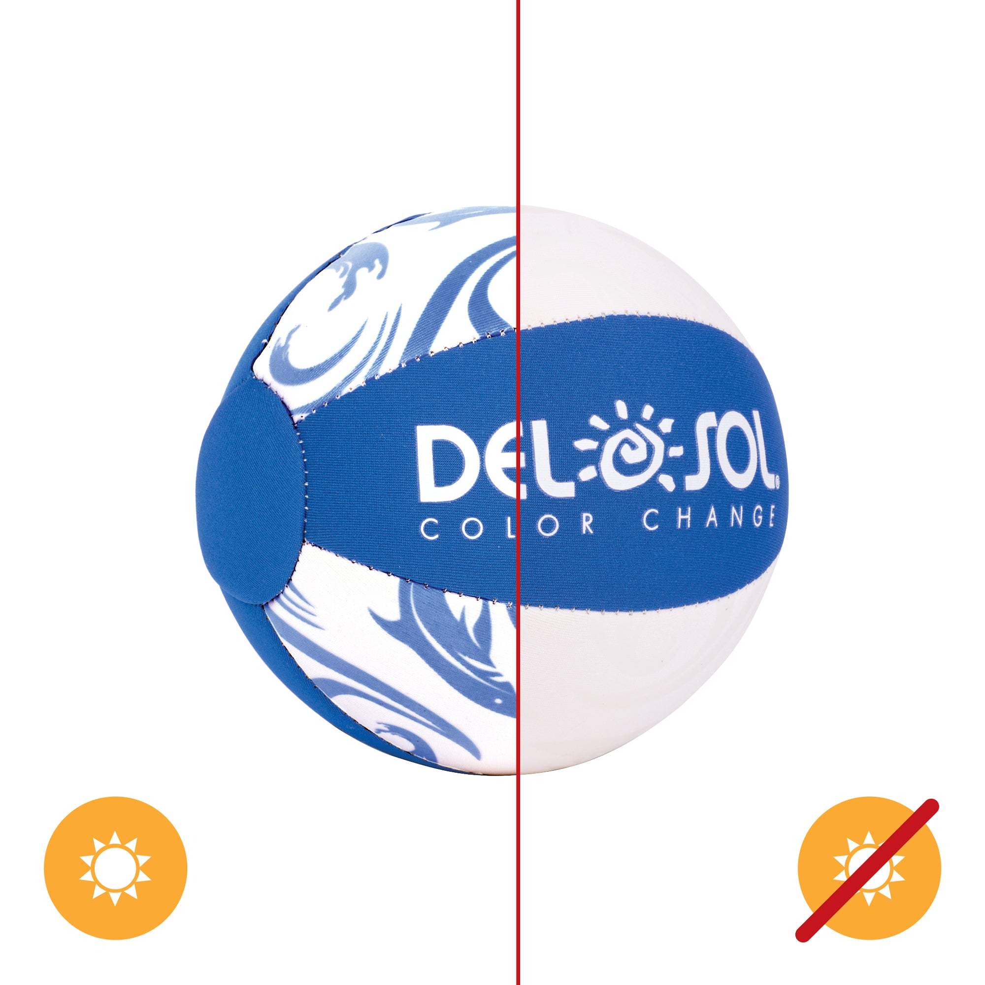 Mini Beach Ball - Blue by DelSol for Unisex - 1 Pc Ball
