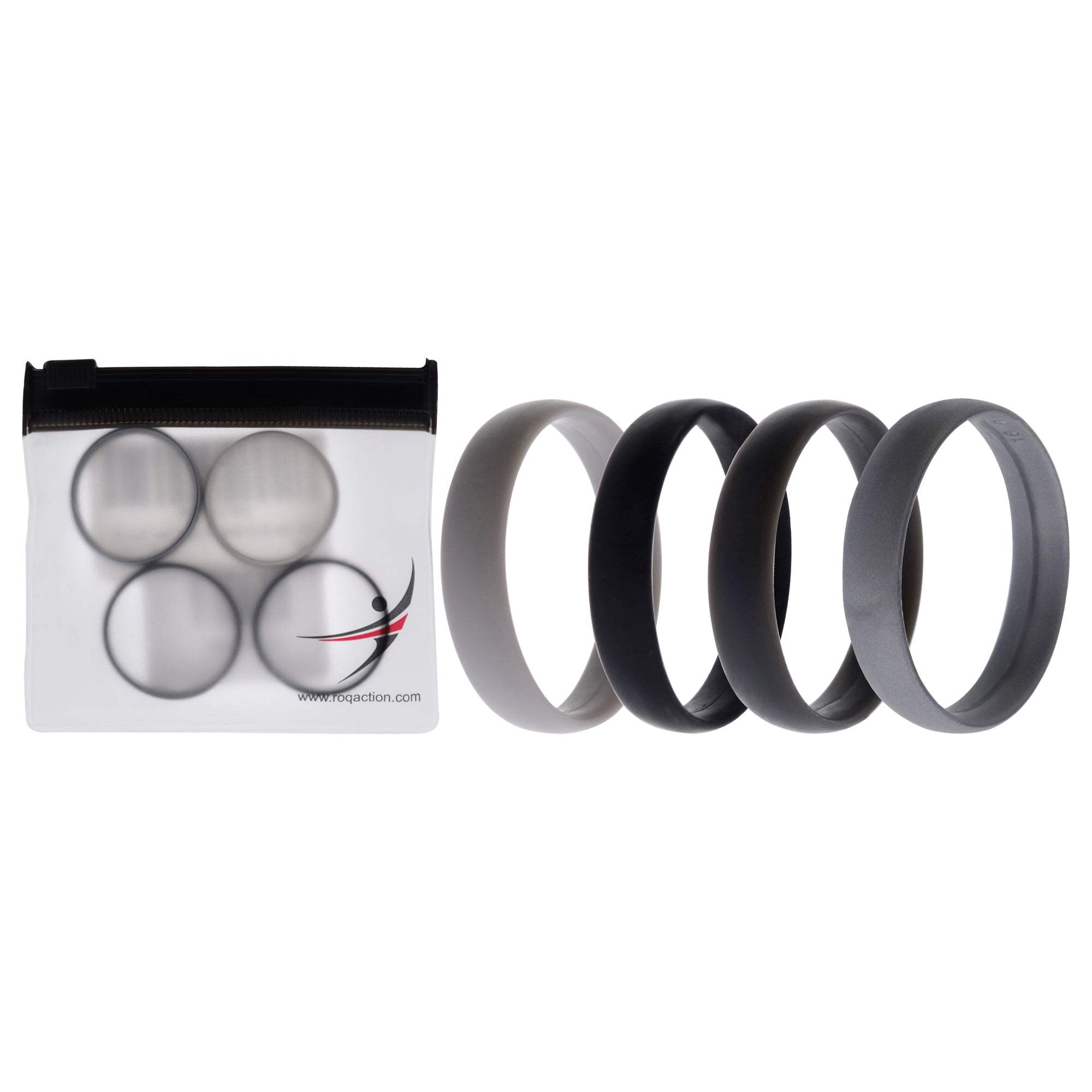 Silicone Wedding 6mm Smooth Ring by ROQ for Men - 16 mm Ring