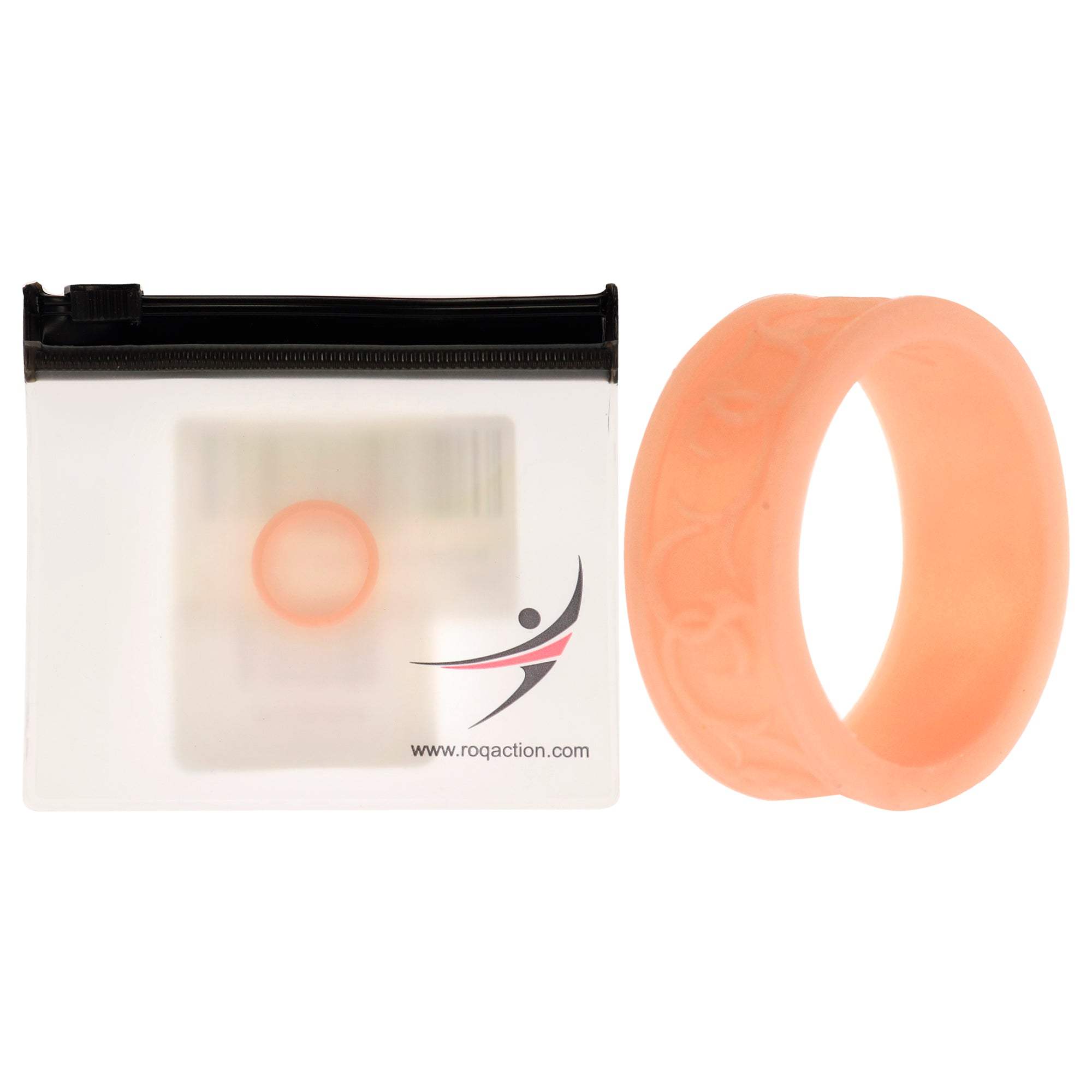 Silicone Wedding Flower Ring - Rose Gold by ROQ for Women - 4 mm Ring
