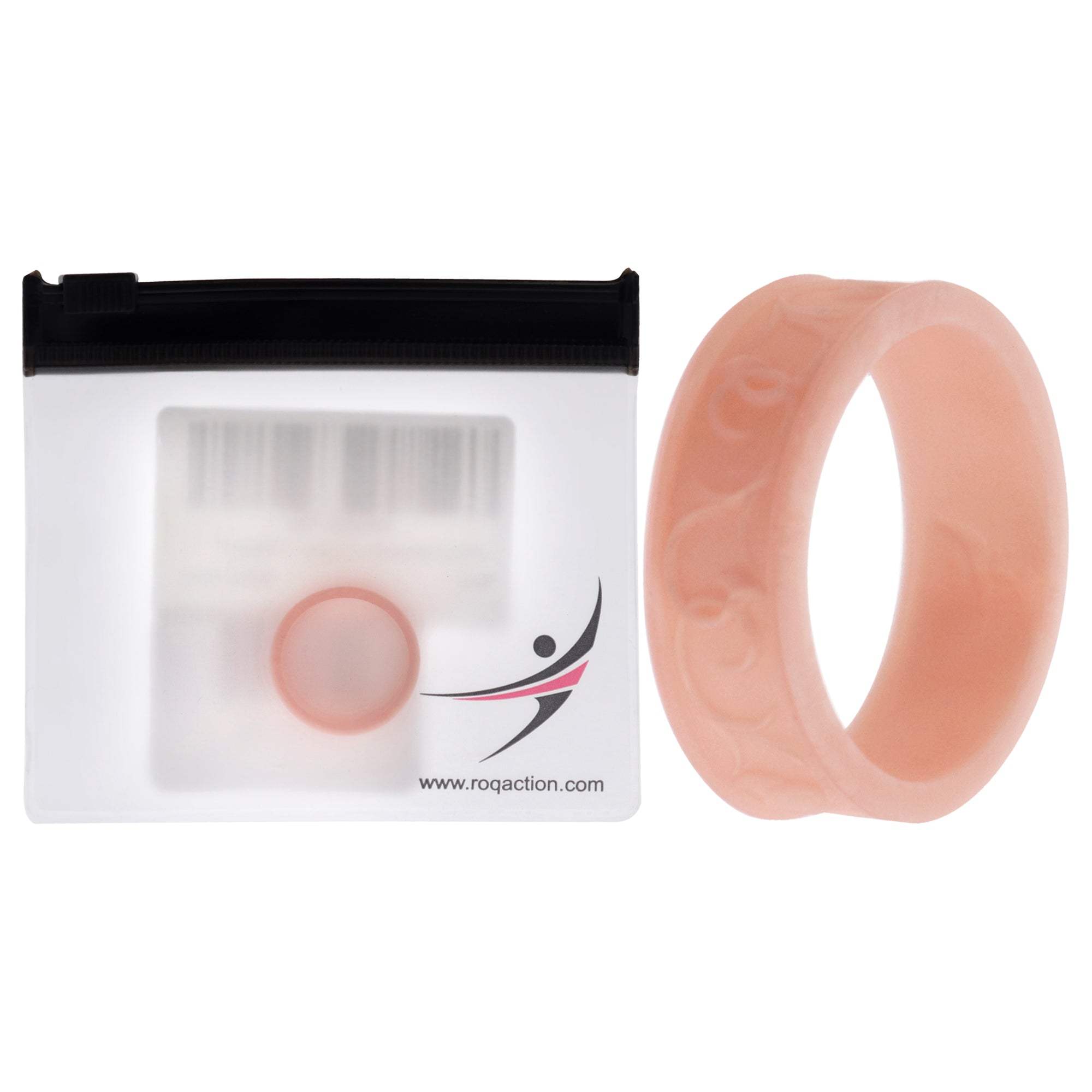 Silicone Wedding Flower Ring - Rose Gold by ROQ for Women - 7 mm Ring