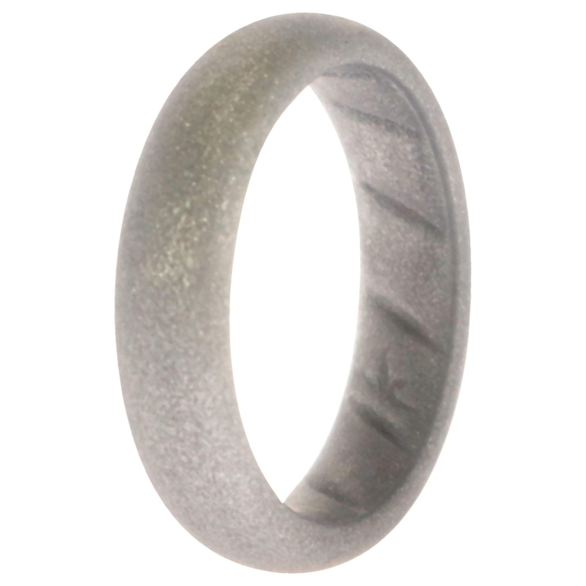 Silicone Wedding BR Solid Ring - Basic-Silver by ROQ for Women - 9 mm Ring