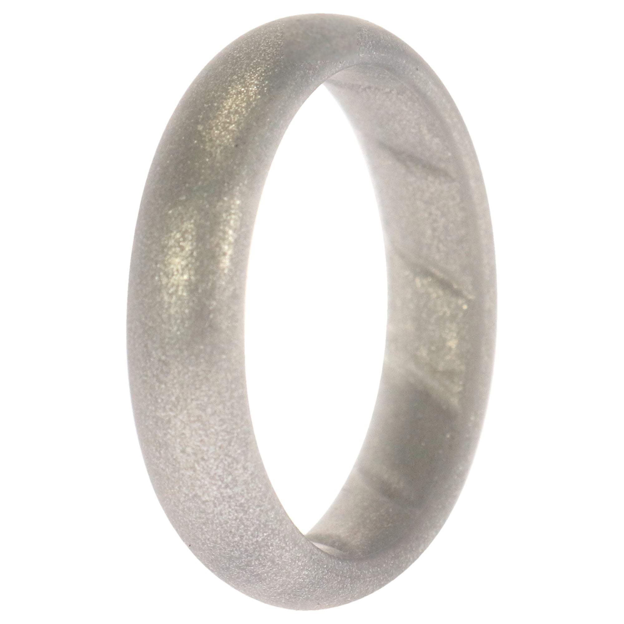 Silicone Wedding BR Solid Ring - Basic-Silver by ROQ for Women - 11 mm Ring