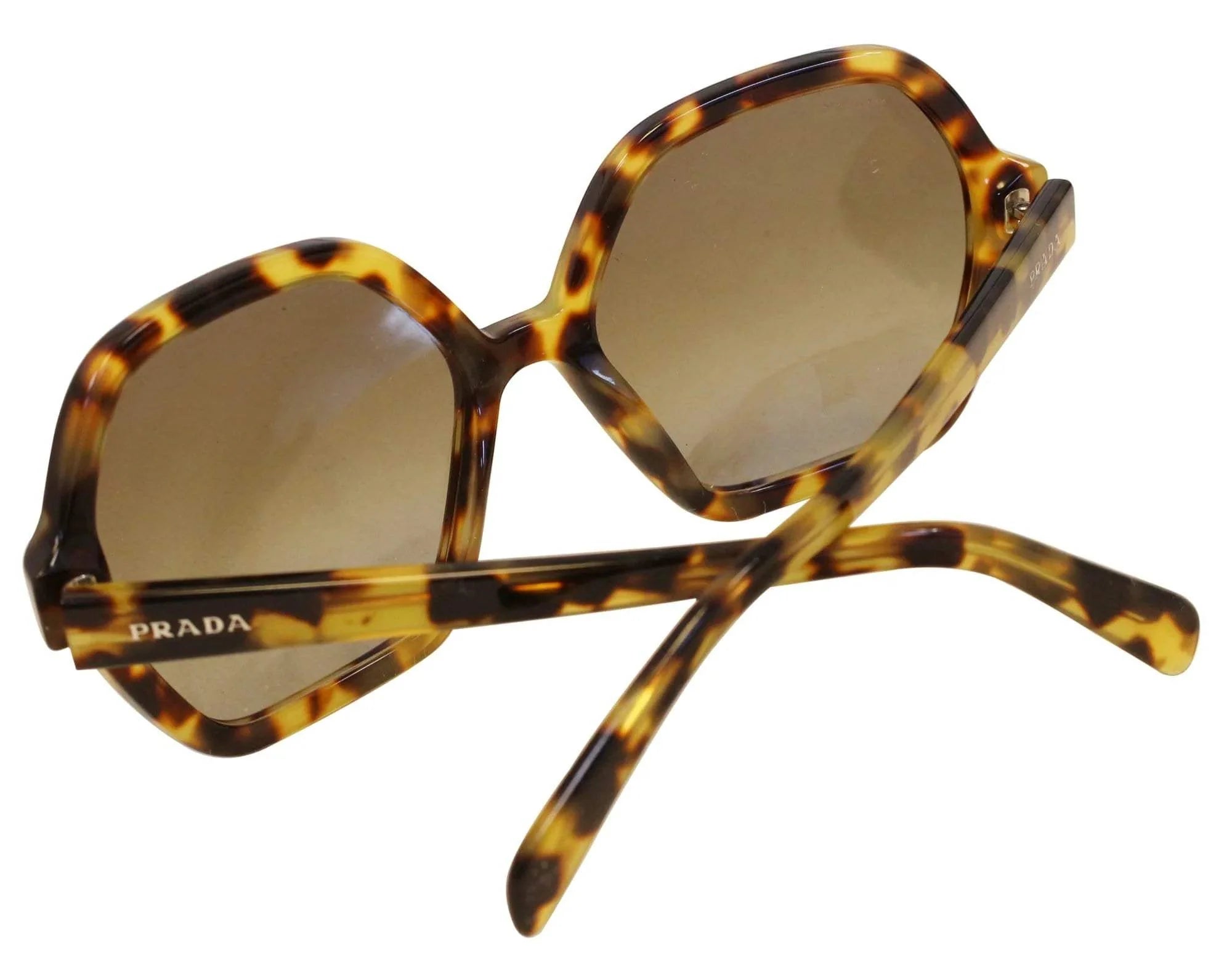 Prada SPR 06S 7S0-4K1 - Medium Havana-Green Gradient Grey by Prada for Women - 56-18-135 mm Sunglasses