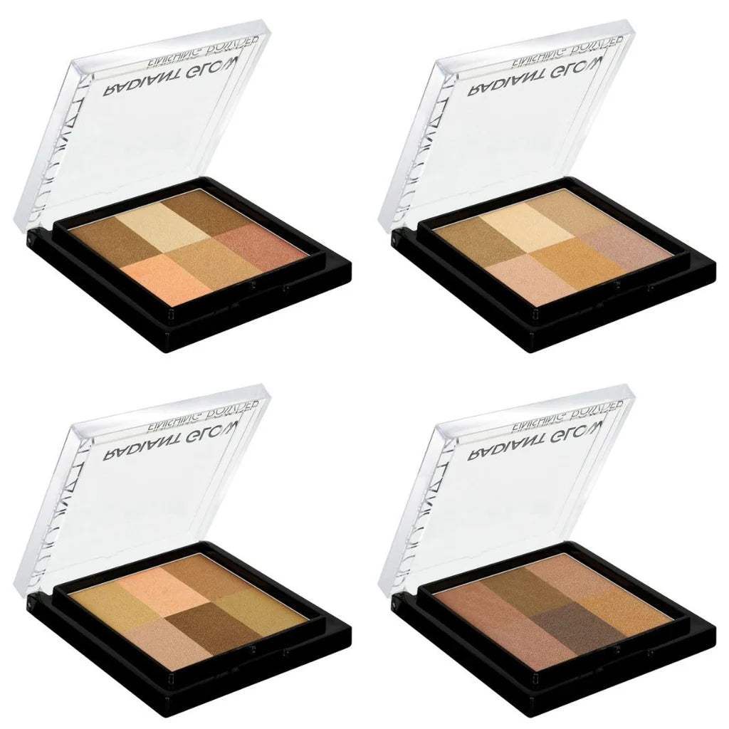 KLEANCOLOR Radiant Glow Luminous Finishing Powder Display Set, 24 Pieces