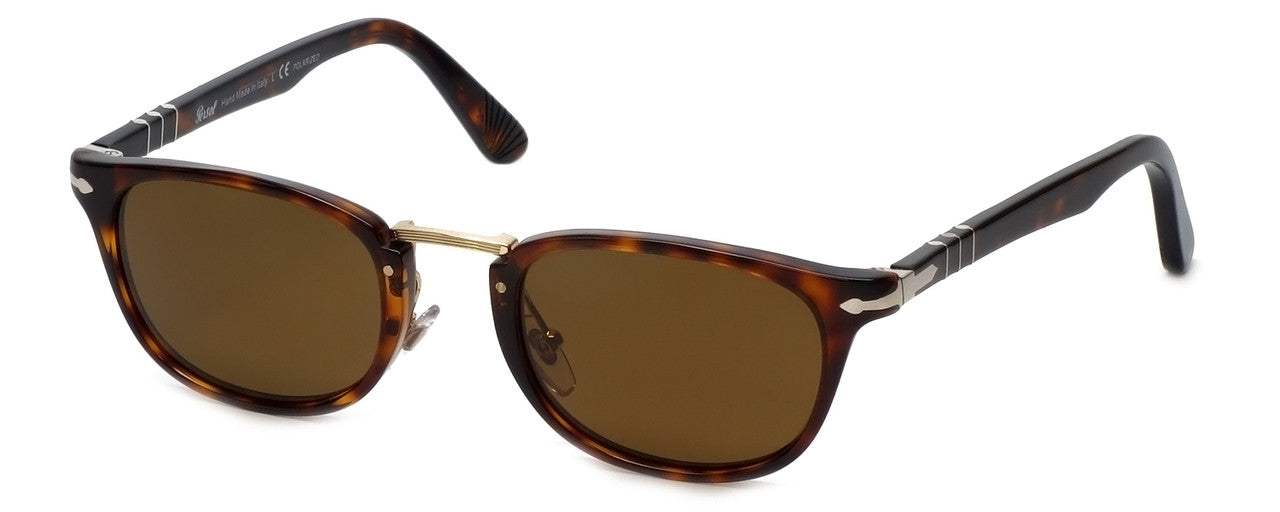 Persol PO3127S 24-57 - Havana-Brown Polarized by Persol for Men - 50-22-145 mm Sunglasses