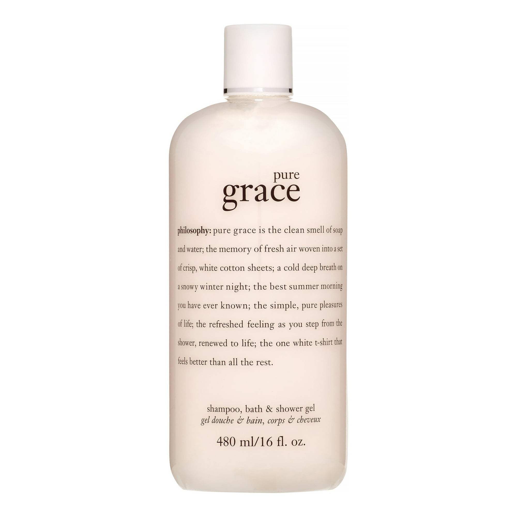 Pure Grace Shampoo, Bath Shower Gel by Philosophy for Unisex - 16 oz Shower Gel