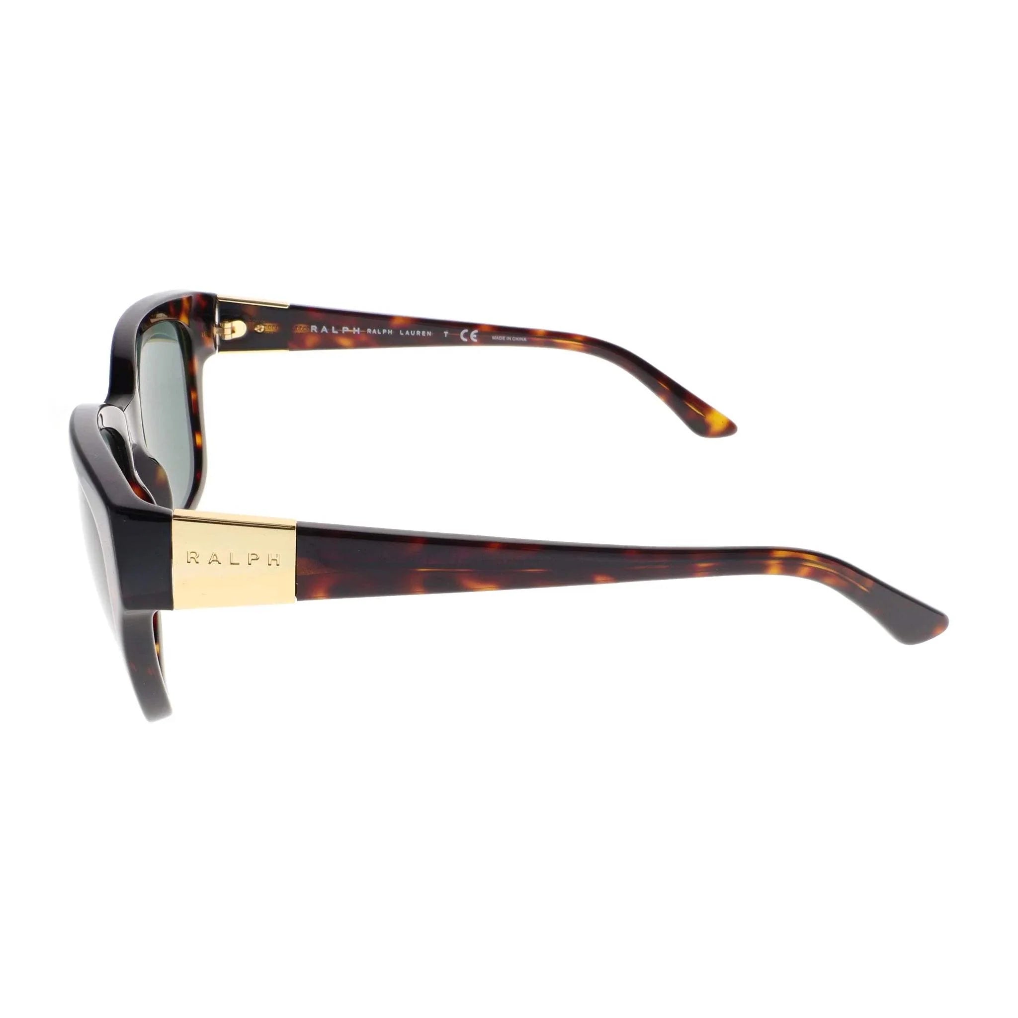 Ralph Lauren RA5208 1378-71 - Dark Tortoise-Green Solid by Ralph Lauren for Women - 55-17-135 mm Sunglasses