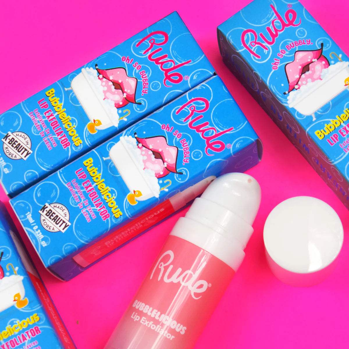 RUDE Bubblelicious Lip Exfoliator