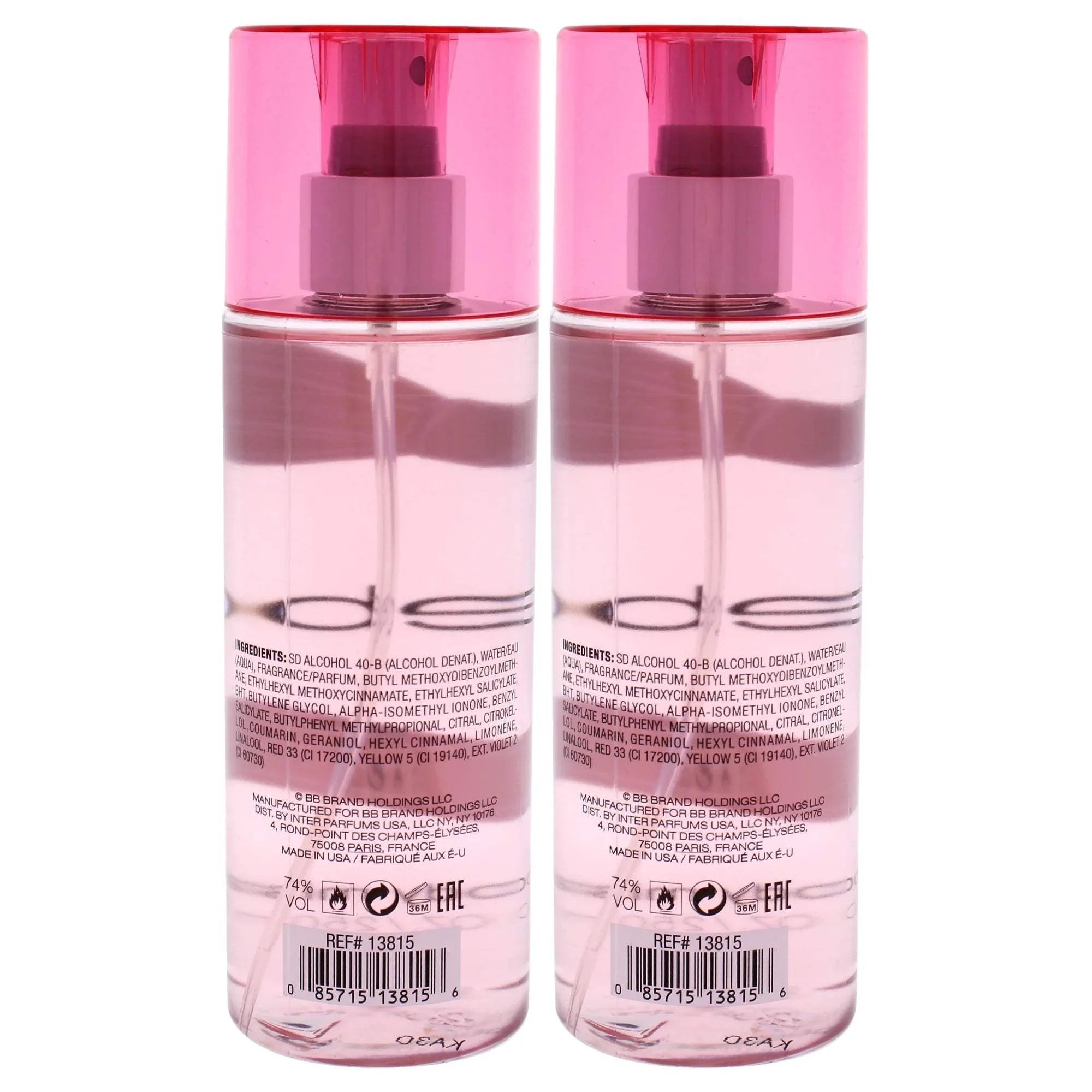 Bebe Silver by Bebe for Women - 8.4 oz Body Mist - Pack of 2