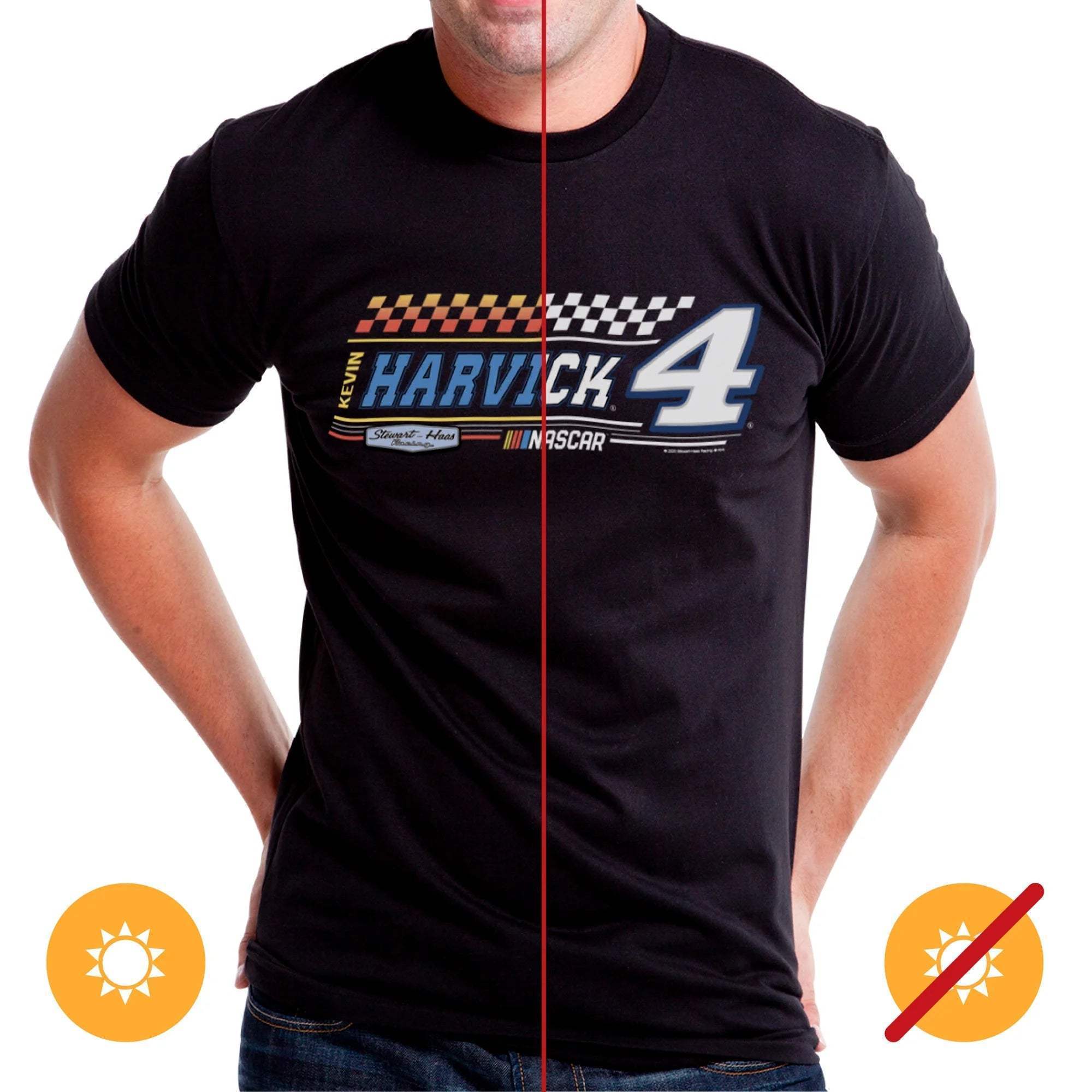NASCAR Mens Classic Crew Tee - Kevin Harvick - 6 Black by DelSol for Men - 1 Pc T-Shirt (3XL)
