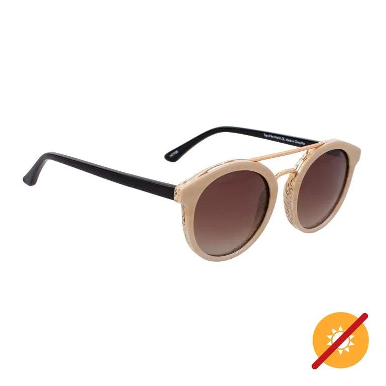 Solize Top of the World - Ivory to Purple by DelSol for Unisex - 1 Pc Sunglasses