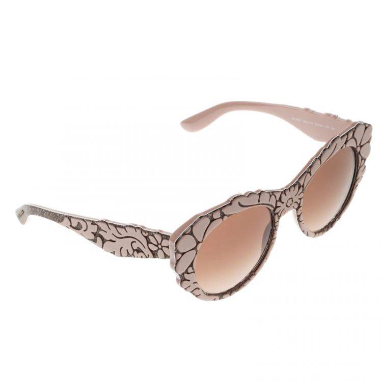 Dolce and Gabbana DG 4267 3001-13 - Top Powder-Texture Tissue-Brown Gradient by Dolce and Gabbana for Women - 53-20-140 mm Sunglasses