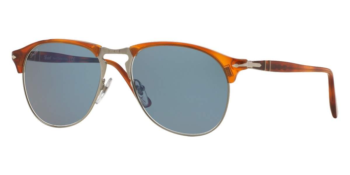 Persol PO8649S 96-56 Terra di Siena-Bue by Persol for Men - 53-18-145 mm Sunglasses