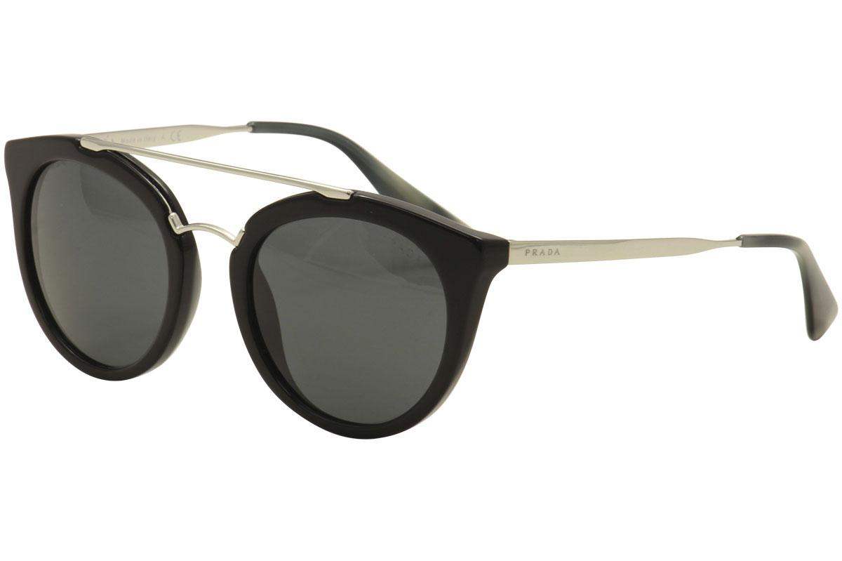 Prada SPR 23S 1AB-1A1 - Black Silver-Grey by Prada for Women - 52-22-140 mm Sunglasses