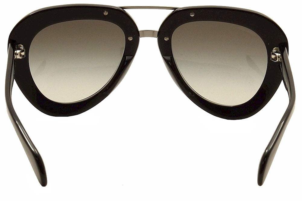 Prada SPR 28R 1AB-0A7 - Black-Grey by Prada for Women - 52-22-135 mm Sunglasses