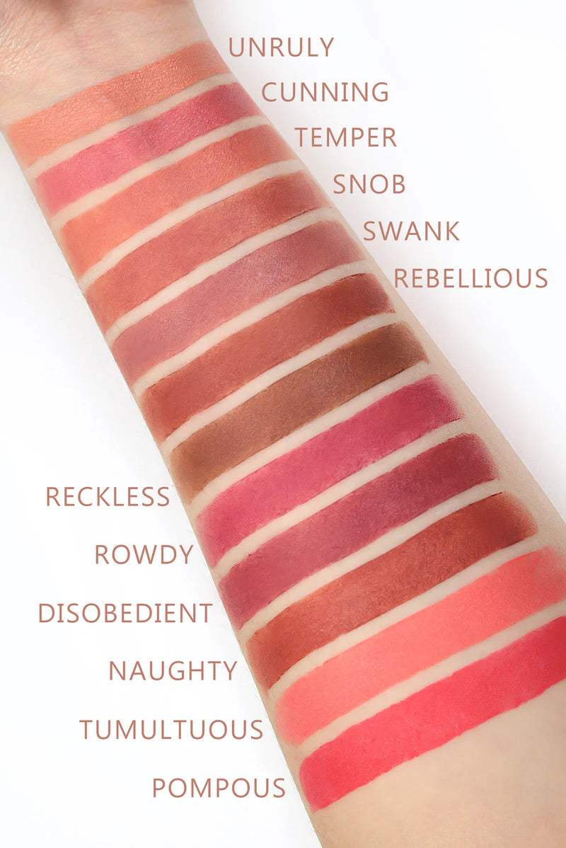 RUDE Attitude Matte Lipstick Acrylic Display Set A, 144 Pieces + 12 Testers
