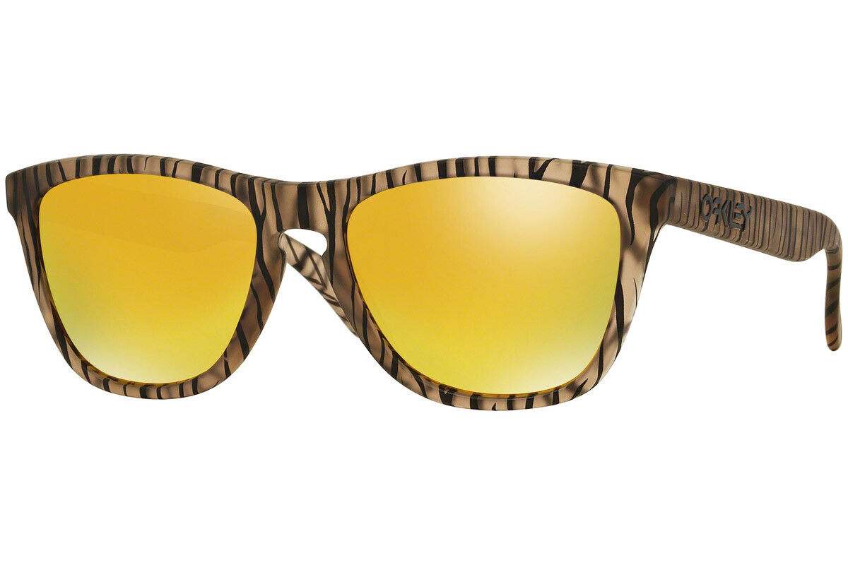 Oakley Frogskins OO9245-24 - Mtte Sepia-Iridium by Oakley for Men - 54-17-138 mm Sunglasses