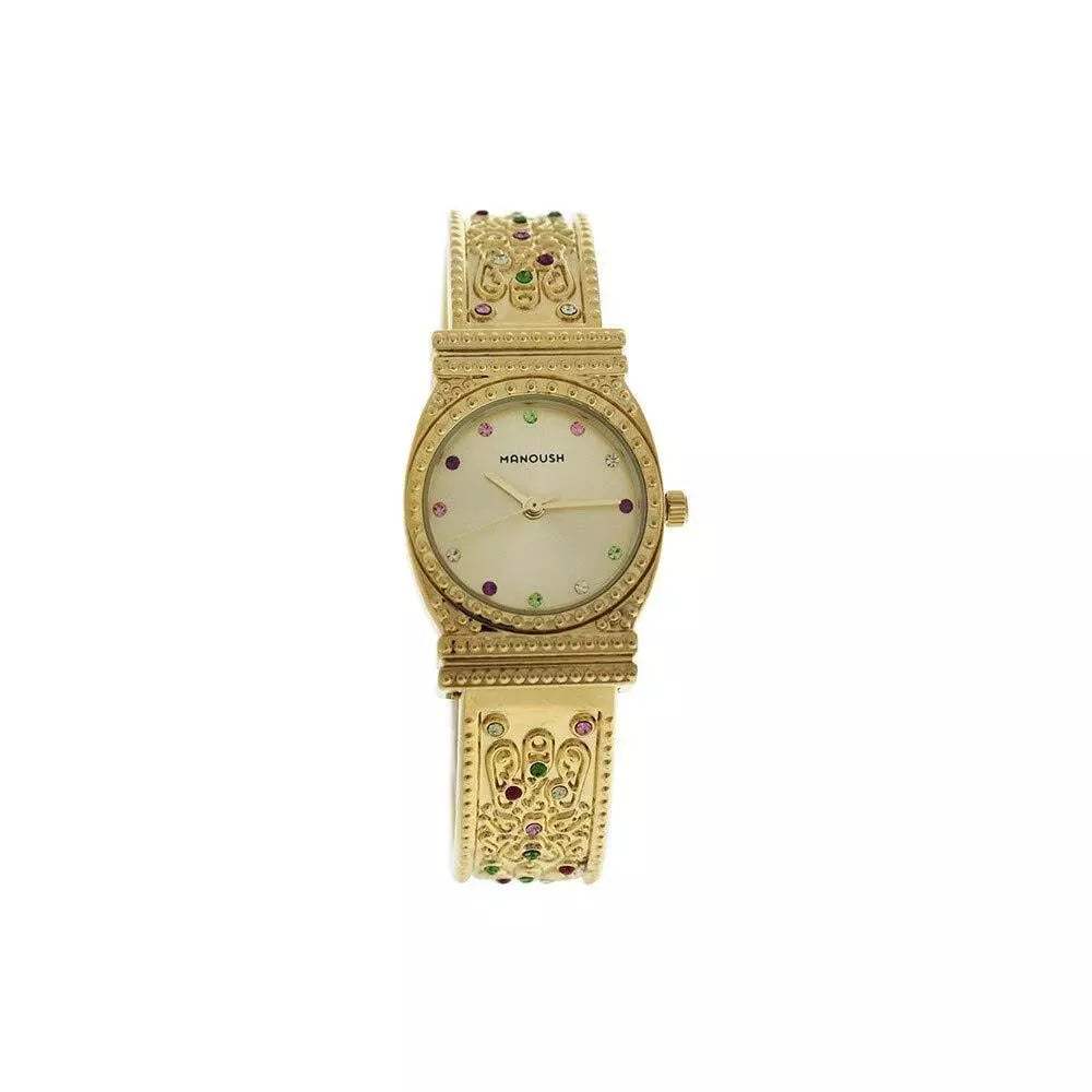MSHMIG Mizuna - Gold Stainless Steel Bracelet Watch by Manoush for Women - 1 Pc Watch