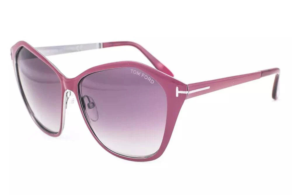 Tom Ford TF391 69Z Lena - Burgundy Ruthenium-Brown Grandient by Tom Ford for Women - 58-13-140 mm Sunglasses