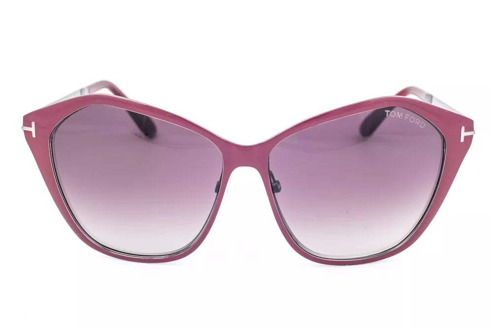 Tom Ford TF391 69Z Lena - Burgundy Ruthenium-Brown Grandient by Tom Ford for Women - 58-13-140 mm Sunglasses