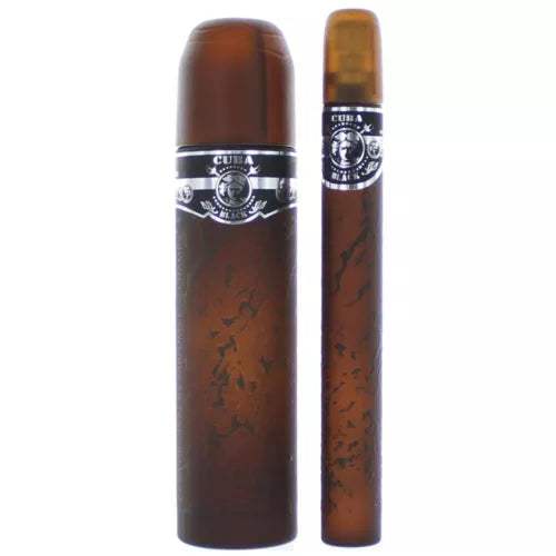 Cuba Black by Cuba for Men - 2 Pc Gift Set 3.3oz EDT Spray, 1.17oz EDT Spray