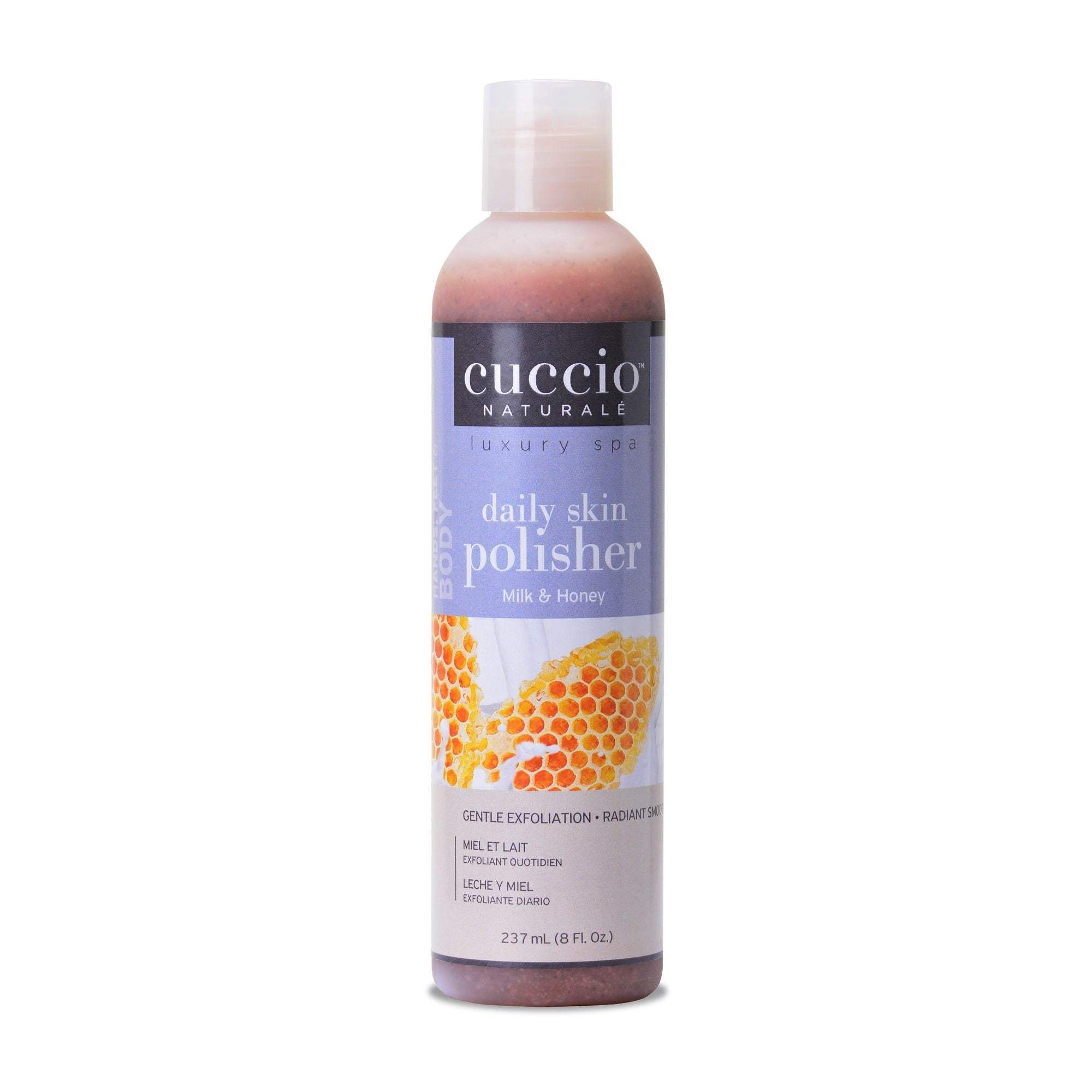 Luxury Spa Daily Skin Polisher - Milk and Honey by Cuccio Naturale for Unisex - 8 oz Scrub