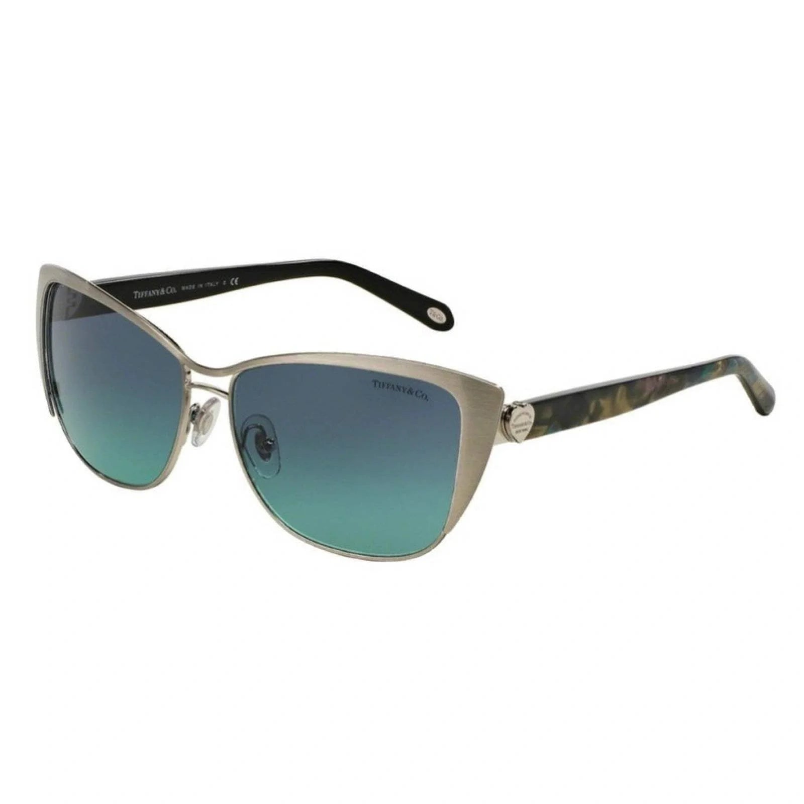 Tiffany TF 3050 6076-9S - Brushed Silver-Azure Gradient Blue by Tiffany and Co. for Women - 58-14-140 mm Sunglasses
