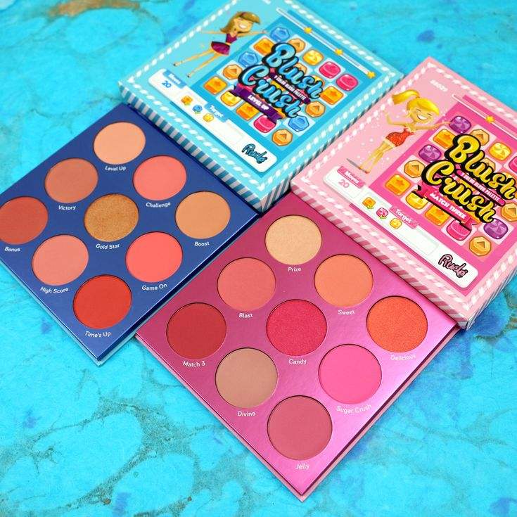 RUDE Blush Crush 9 Color Blush Palette - Match Three