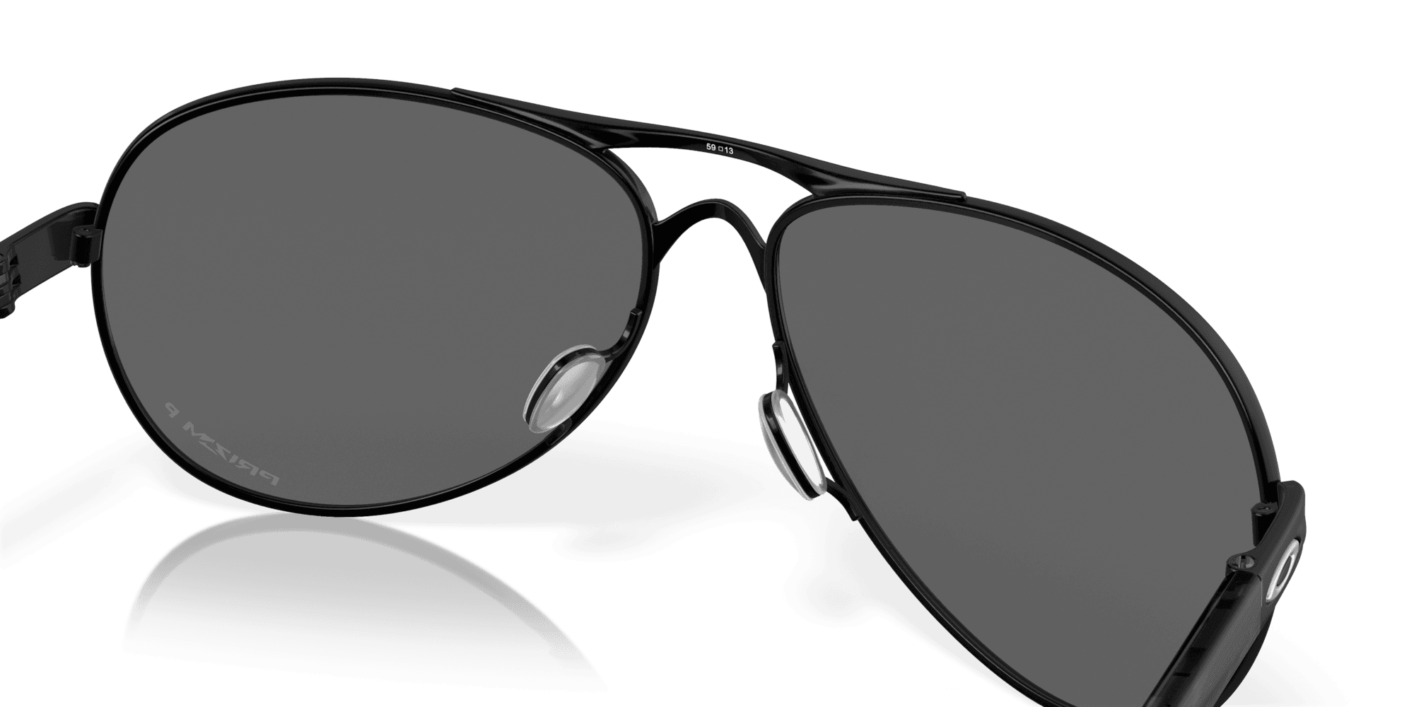 Oakley Feedback OO4079-24 - Metallic Black-Chrome Iridium Polarized by Oakley for Women - 59-13-135 mm Sunglasses