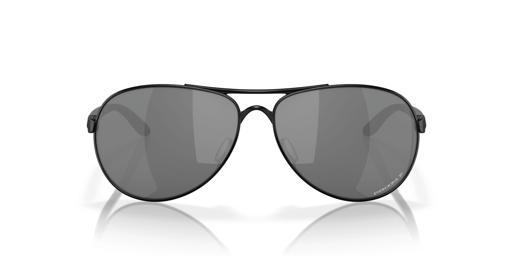 Oakley Feedback OO4079-27 - Polished Black-Prizm Daily Polarized by Oakley for Women - 59-13-135 mm Sunglasses