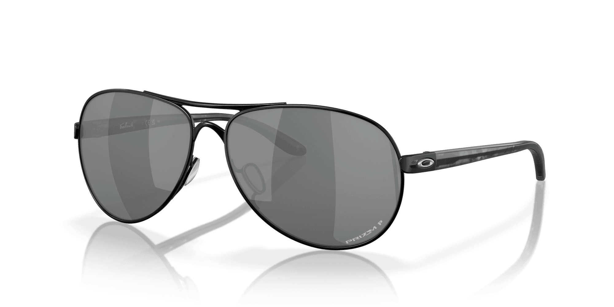 Oakley Feedback OO4079-27 - Polished Black-Prizm Daily Polarized by Oakley for Women - 59-13-135 mm Sunglasses