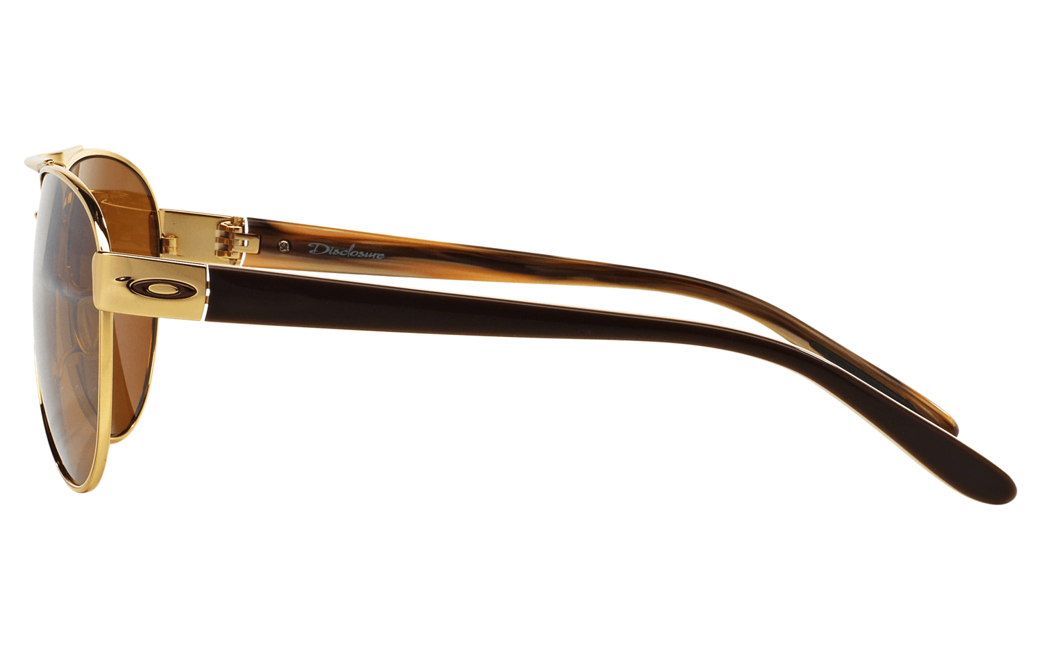 Oakley Disclosure OO4110-02 - Polished Gold-Tungsten Iridium by Oakley for Women - 58-14-133 mm Sunglasses