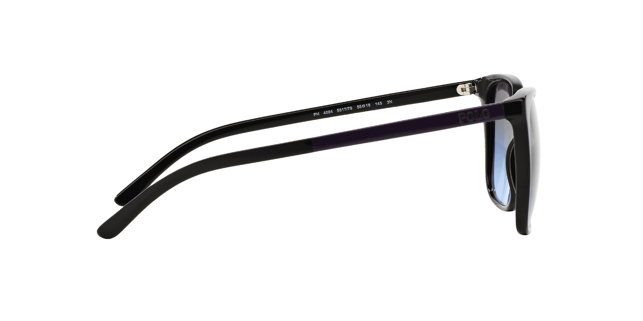 Polo Ralph Lauren PH 4094 5517-79 - Black-Gradient Violet by Ralph Lauren for Women - 55-16-145 mm Sunglasses