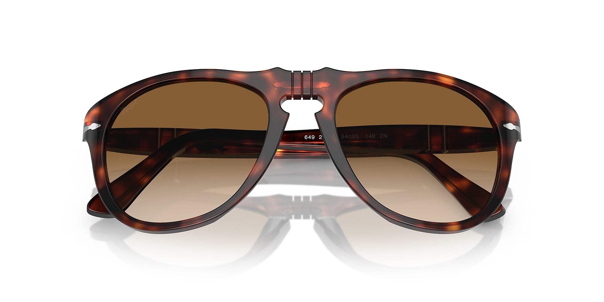 Persol PO649 24-51 - Havana-Brown Faded by Persol for Unisex - 56-20-145 mm Sunglasses