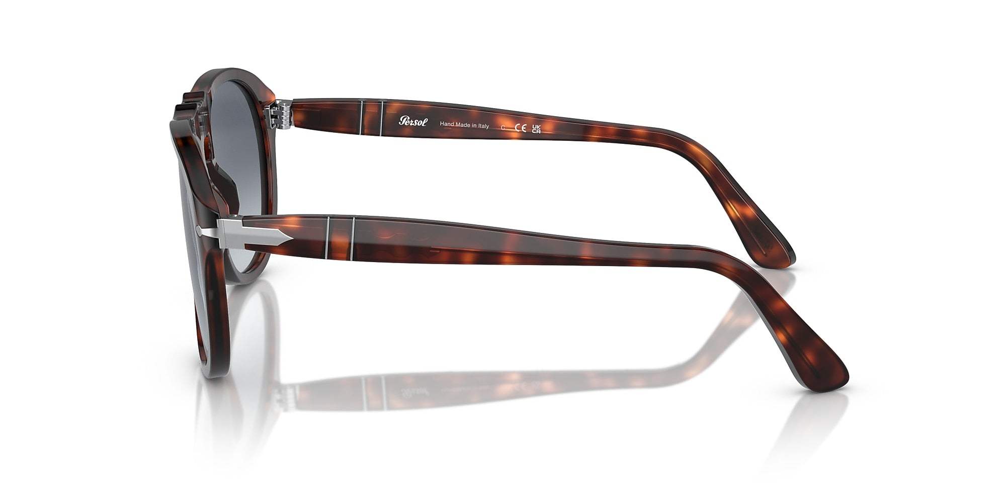 Persol PO649 24-86 - Havana-Grey-Green Faded by Persol for Unisex - 54-20-140 mm Sunglasses