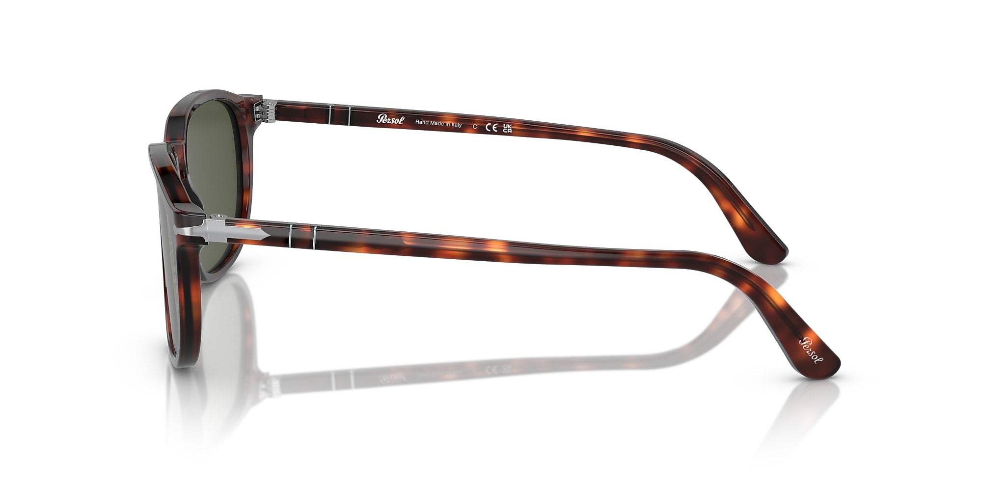 Persol PO3046S 957-71 - Brown Havana-Dark Gray Faded by Persol for Unisex - 49-21-140 mm Sunglasses