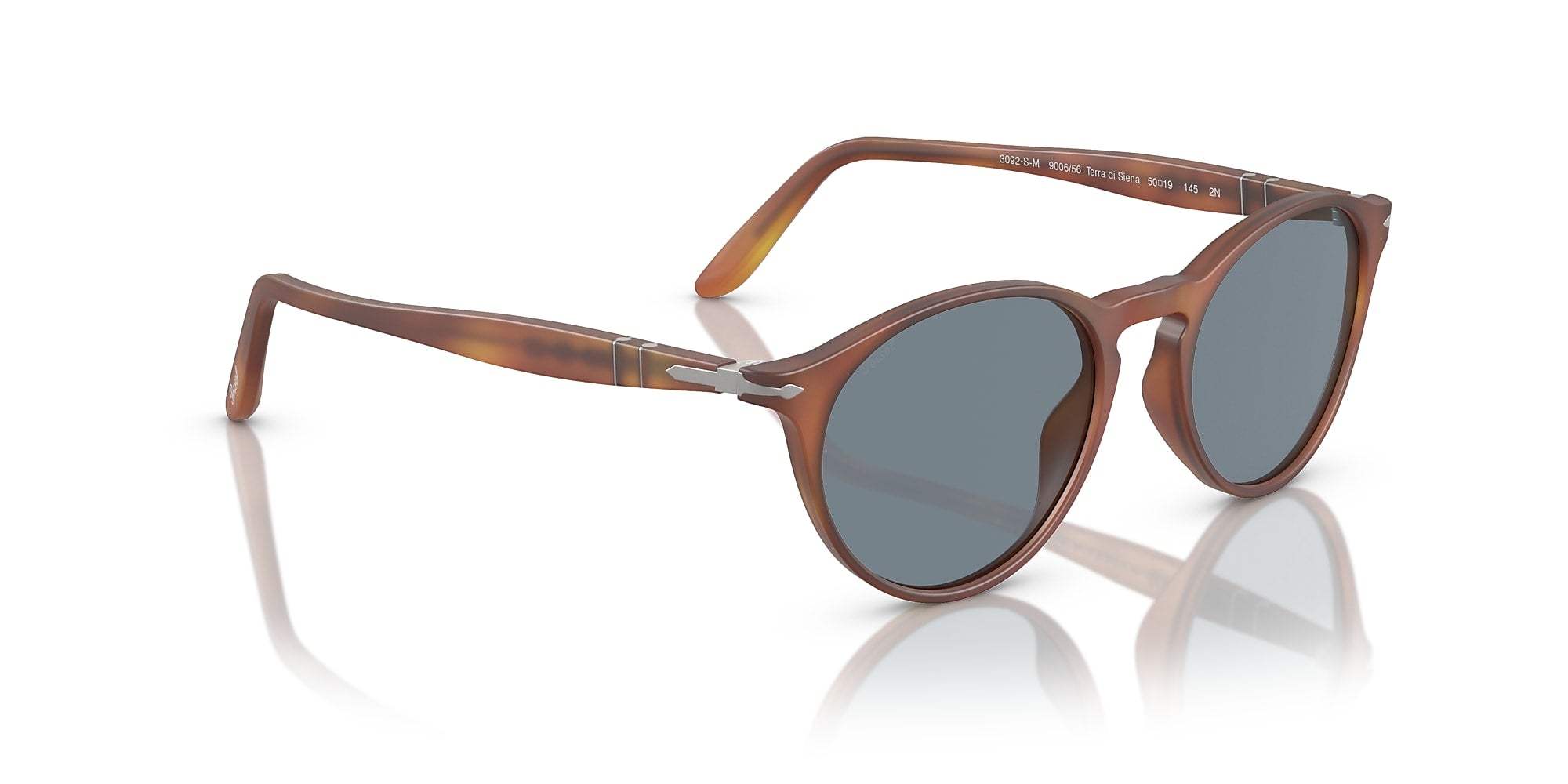 Persol PO3092SM 9041-30 - Terra Di Siena-Light Green Silver by Persol for Men - 50-19-145 mm Sunglasses