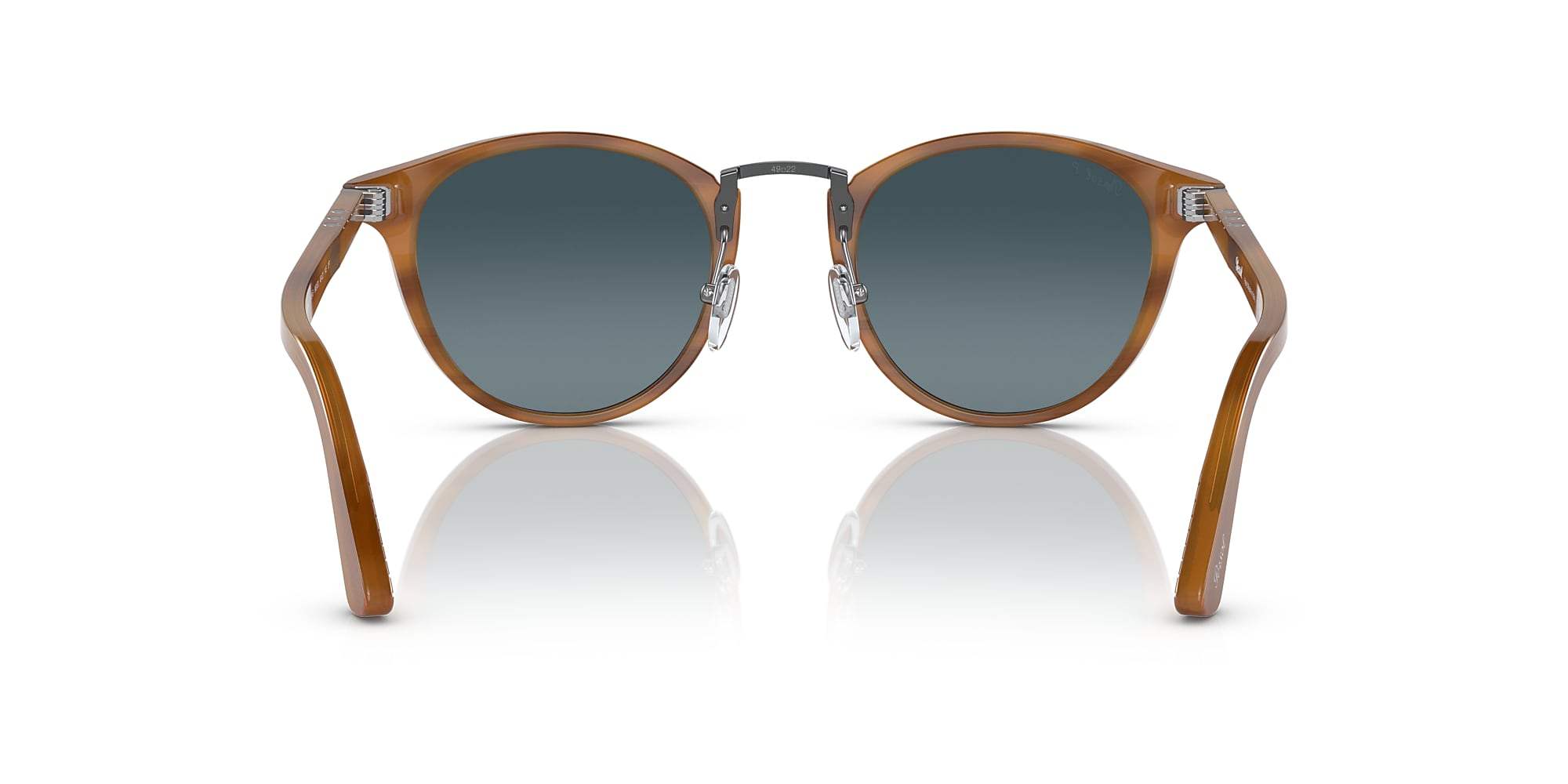 Persol PO3108S 1019-M3 - Striped Beige-Grey Gradient Polarized by Persol for Men - 47-22-145 mm Sunglasses