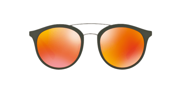 Prada SPS 04R UFI-5M0 - Green Rubber-Brown Orange by Prada for Men - 54-21-135 mm Sunglasses