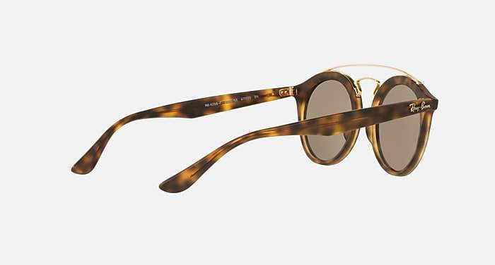 Ray Ban RB 4256 6092-5A Small - Tortoise-Gold by Ray Ban for Unisex - 46-20-145 mm Sunglasses