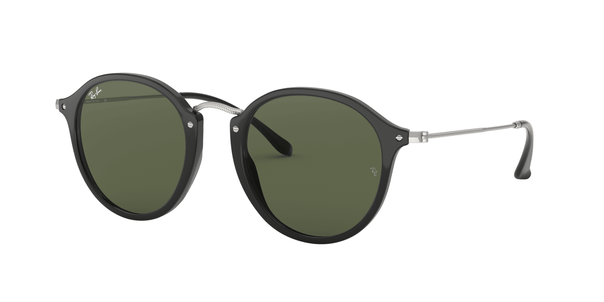 Ray Ban RB 2447 901 - Black Silver-Green Classic by Ray Ban for Unisex - 52-21-145 mm Sunglasses