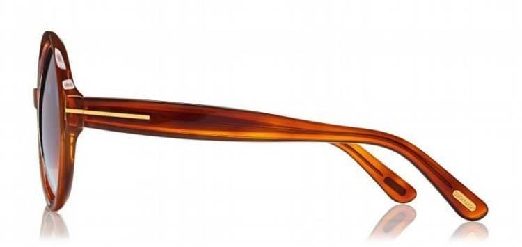 Tom Ford TF369 56W Juliet - Havana-Blue Gradient by Tom Ford for Women - 55-20-140 mm Sunglasses
