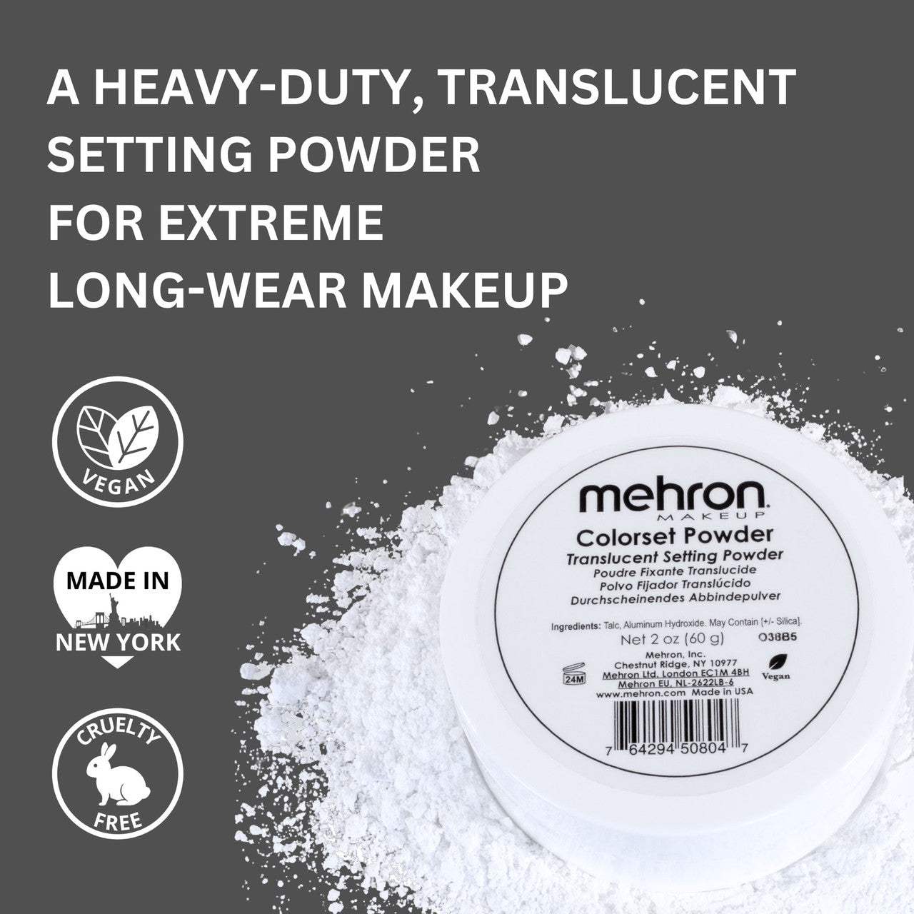 mehron Colorset Powder - Translucent