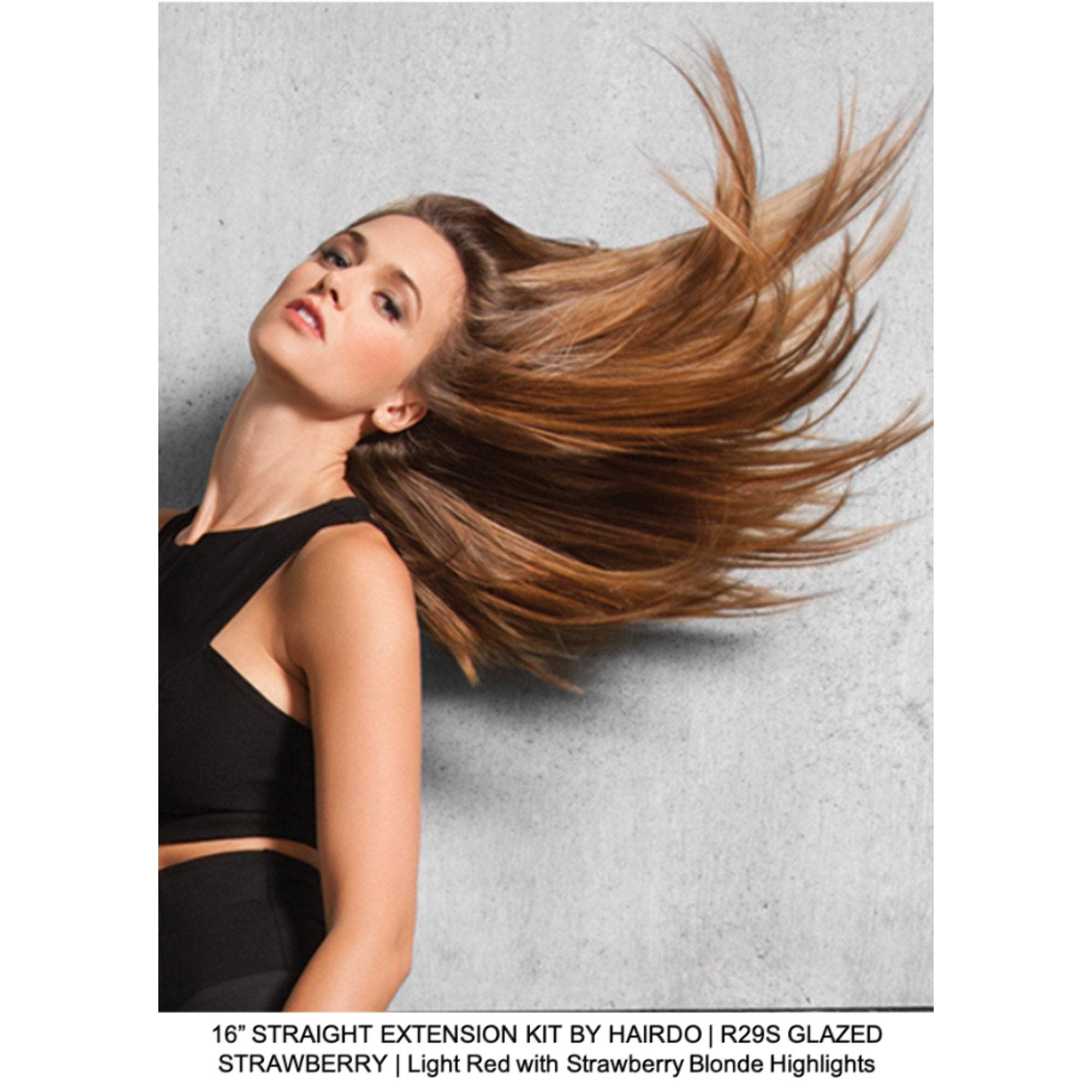 Straight Color Extension Kit - Chrome Mist by Hairdo for Women - 6 x 23 Inch Hair Extension
