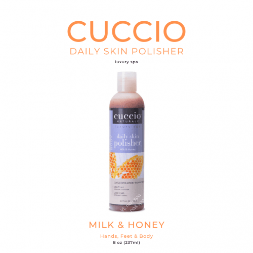 Luxury Spa Daily Skin Polisher - Milk and Honey by Cuccio Naturale for Unisex - 8 oz Scrub