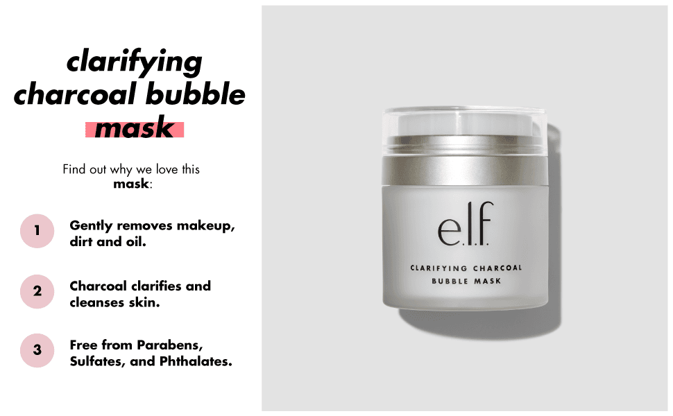 e.l.f. Clarifying Charcoal Bubble Mask