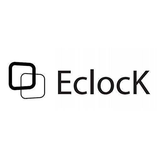 EK-D1 Montre Connectee Silver/Black Silicone Strap Smart Watch by Eclock for Unisex - 1 Pc Watch